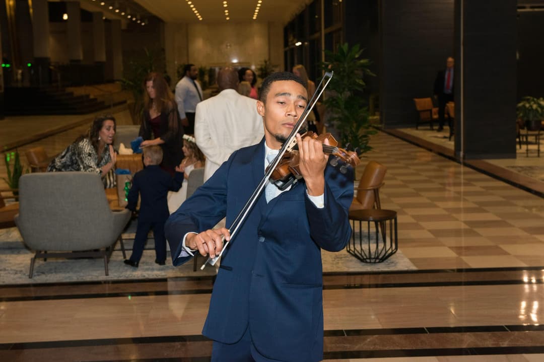 Professional violin performance